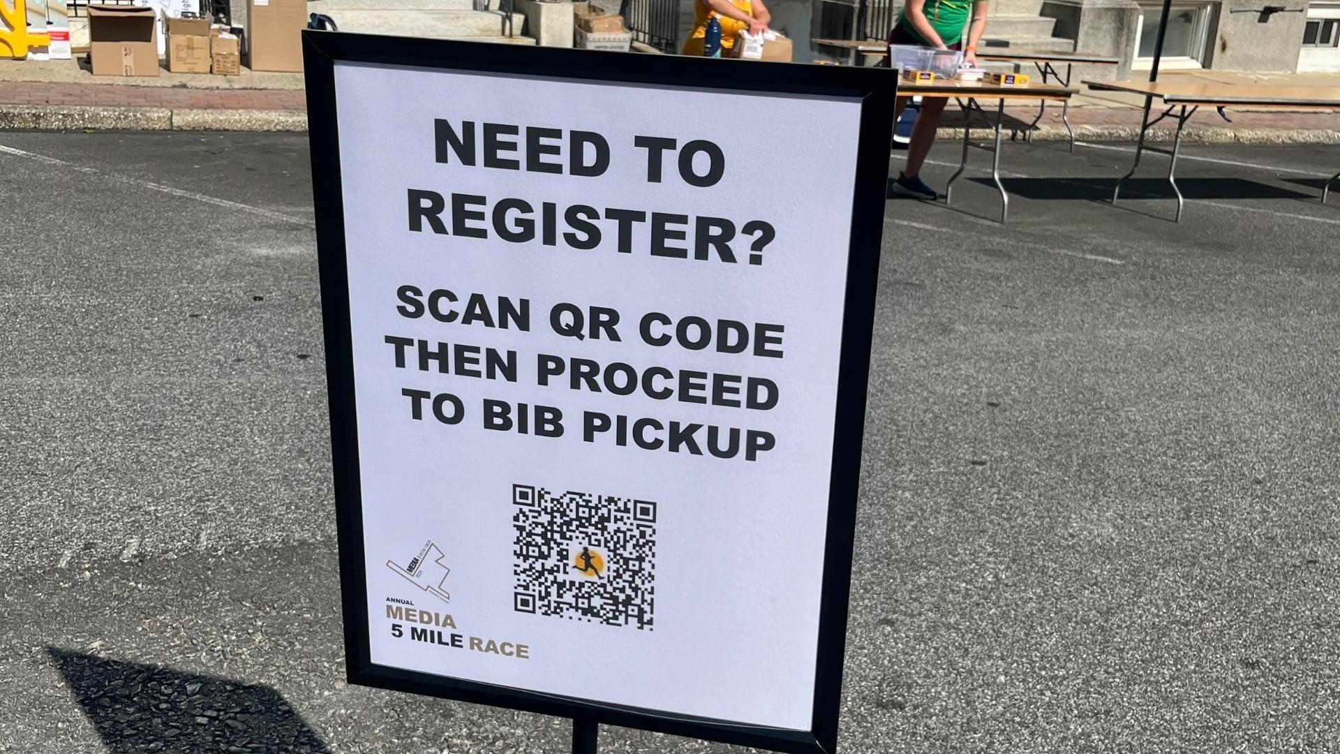 QR Codes For Race Registration