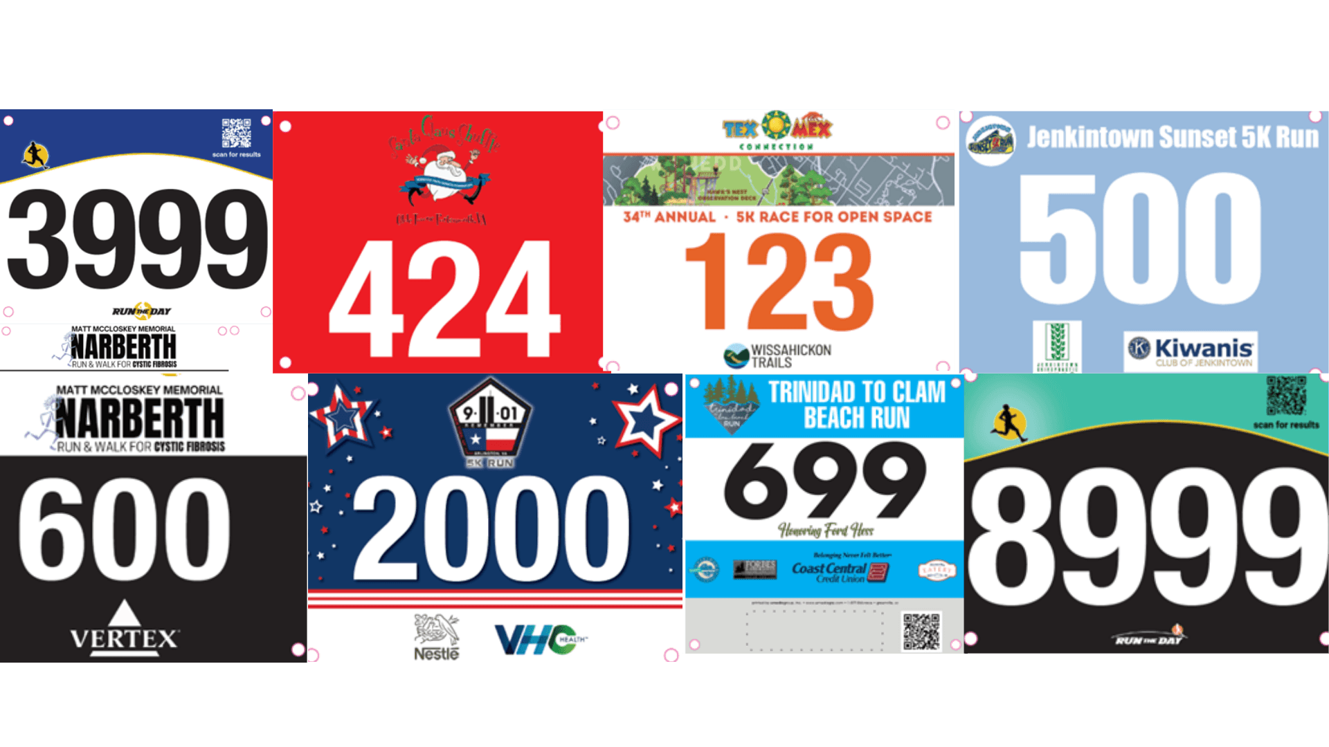 whats in 5k race bib